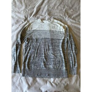 Goodfellow & Co Mens Grey Colorblock Crewneck Sweater Knit Pullover Size Medium